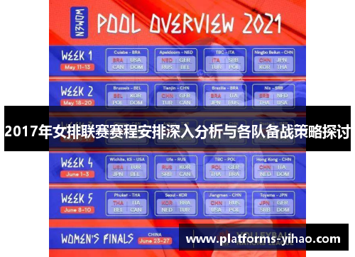 2017年女排联赛赛程安排深入分析与各队备战策略探讨