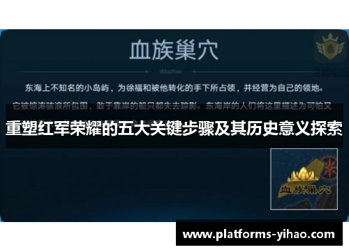 重塑红军荣耀的五大关键步骤及其历史意义探索
